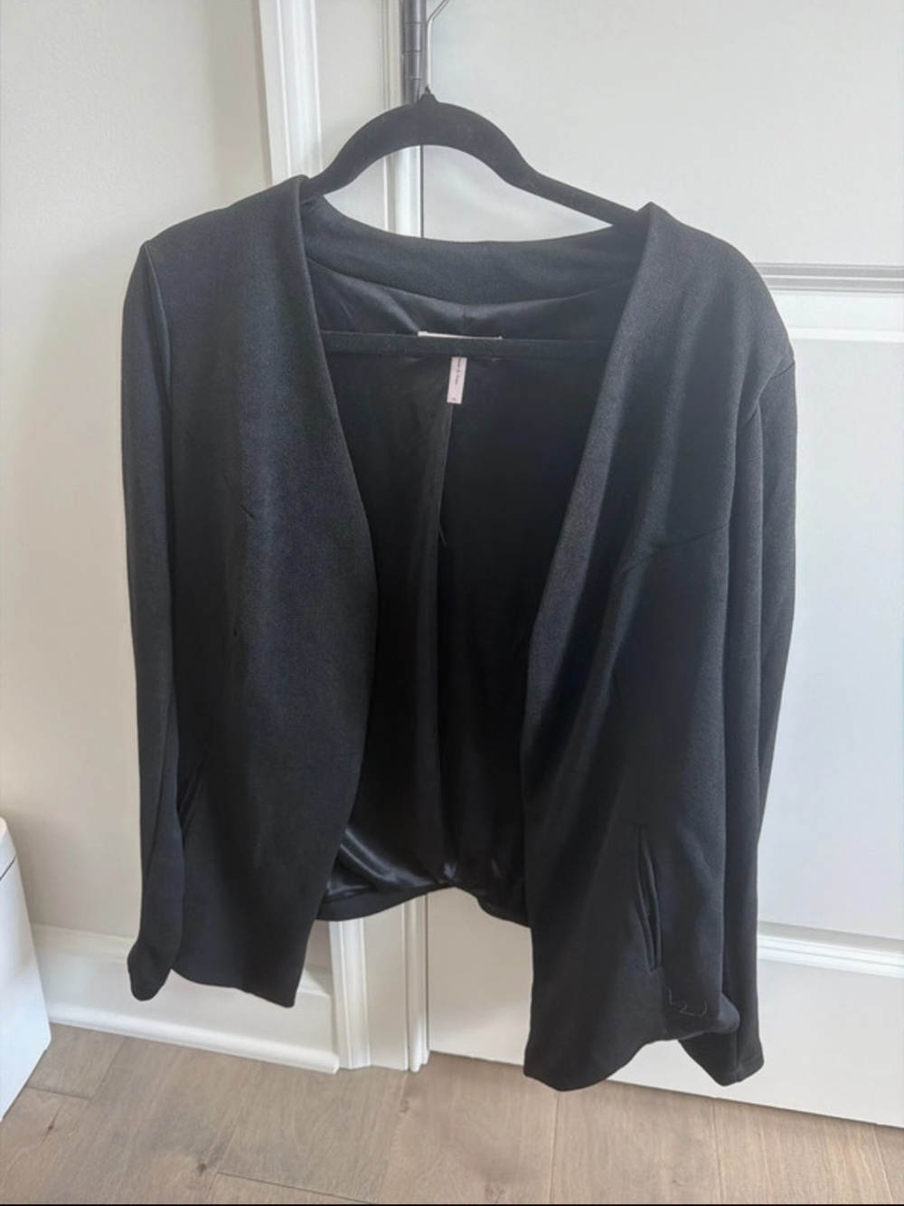 BCBGeneration Black Open-Front Cardigan